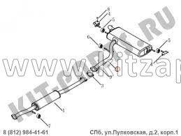 Глушитель задняя часть (банка) Geely Emgrand X7 NL4 1016020870